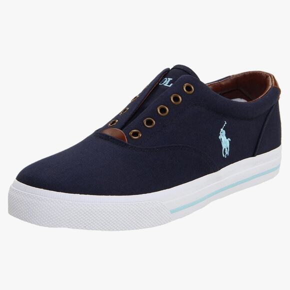 Ralph Lauren Men's Vito Fashion Sneaker - 11.5 Navy - Picture 1 of 6